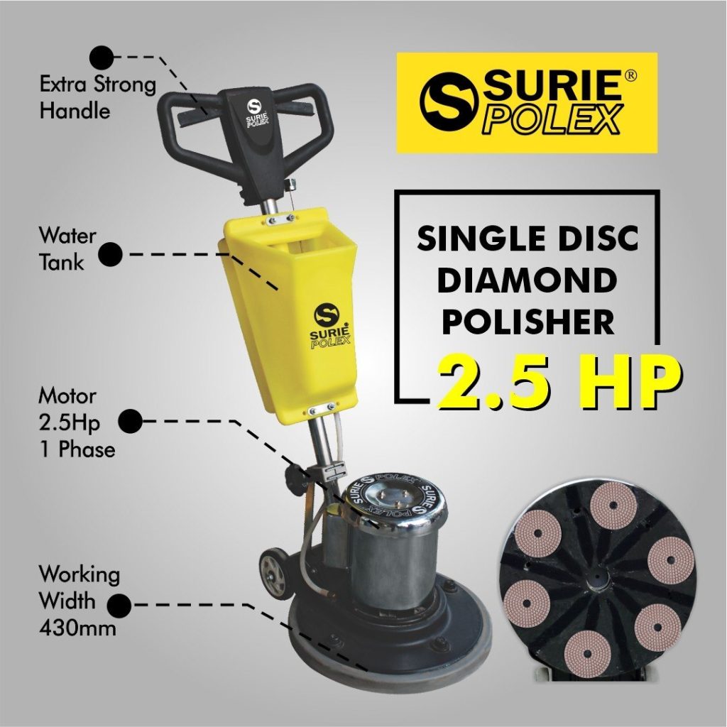 Surie Polex Single Disc Diamond Polisher | Model: 2.5HP Motor – Super ...